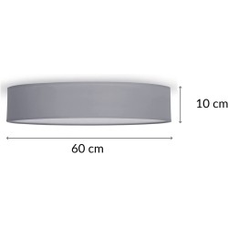 Плафон Smartwares, сив, 60 см, 4 x E27 крушки
